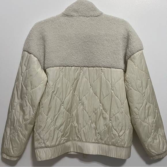 Universal Thread Sherpa Mixed Media Jacket Cream | Size XS - Picture 5 of 5